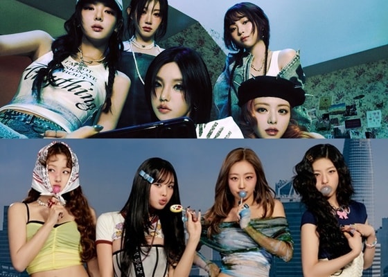 그룹 있지(위쪽), 키스오브라이프 /사진제공=JYP엔터테인먼트, S2엔터테인먼트