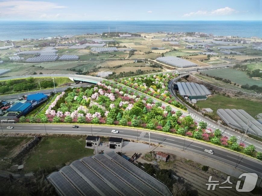 제주시 애월읍 구엄교차로 일대 기후대응 도시숲 조감도.(제주시 제공, 재판매 및 DB 금지)