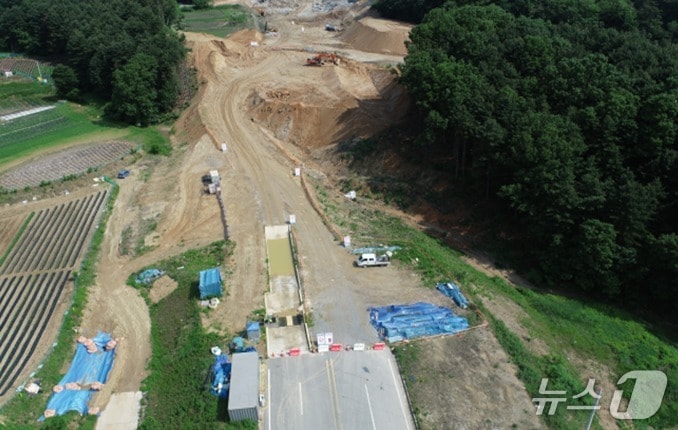 강원 원주시 동부순환로 번재소류지-백호정사 구간 공사 자료 사진. (원주시 제공, 재판매 및 DB금지) 2025.6.9/뉴스1