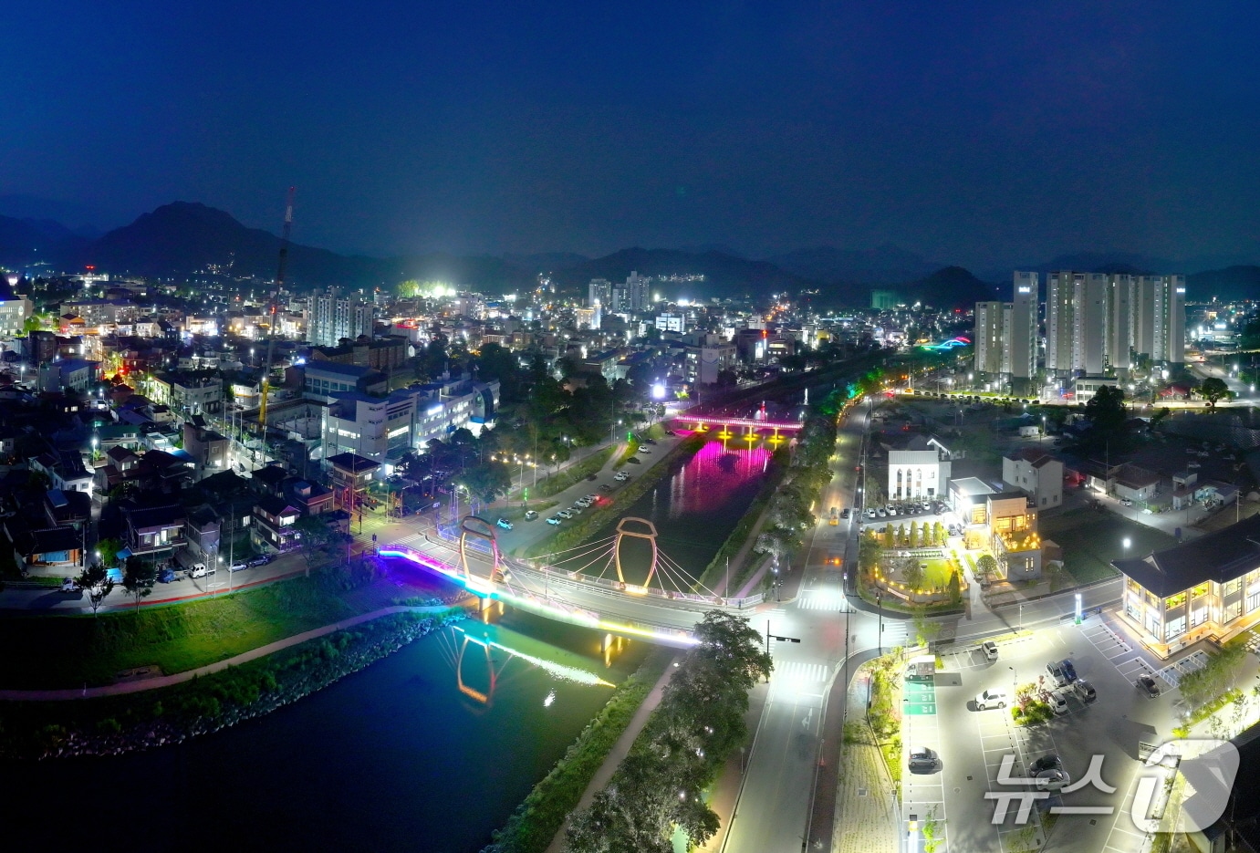 전북 순창군 순창읍 경천의 야경.(순창군 제공. 재판매 및 DB금지)/뉴스1 