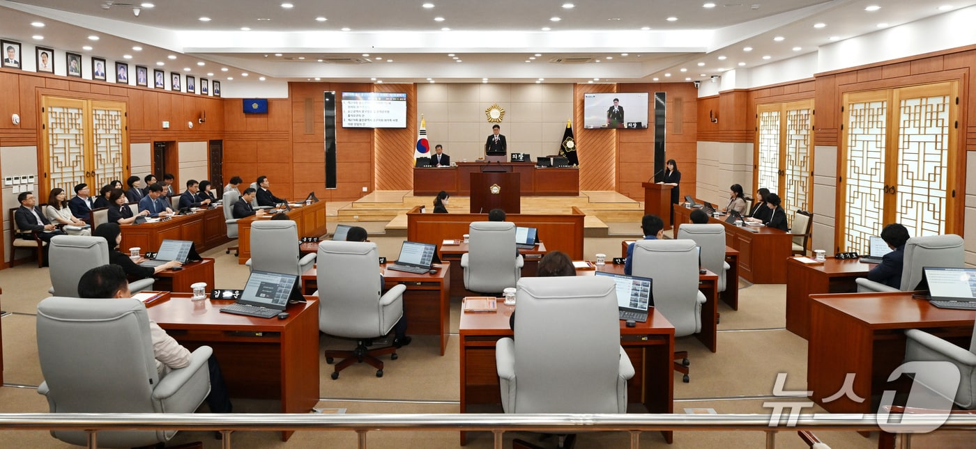 9일 울산 중구의회 본회의장에서 제274회 중구의회 정례회 제1차 본회의가 열리고 있다. (중구의회 제공. 재판매 및 DB 금지) /뉴스1