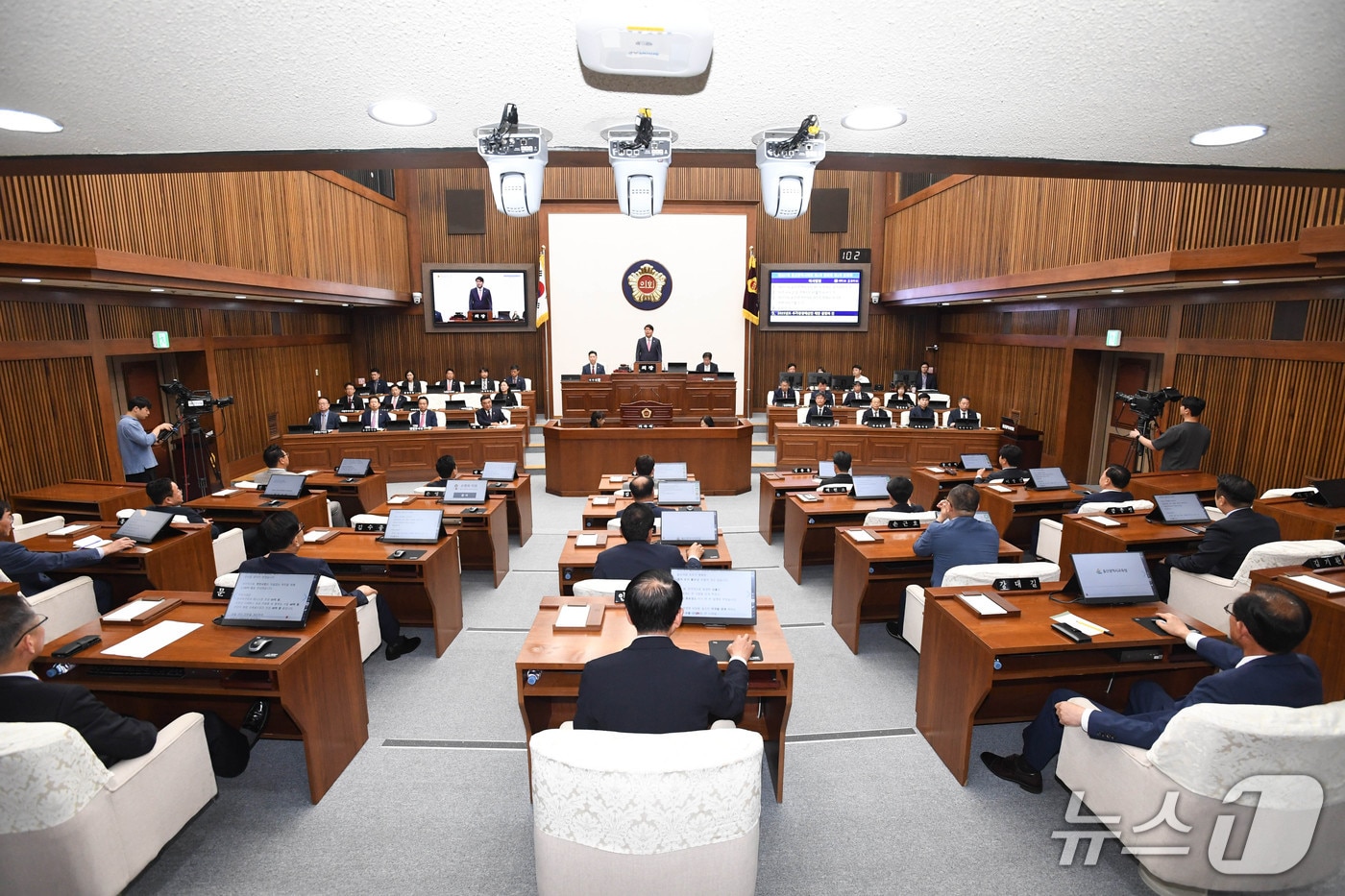 울산시의회가 9일 제257회 제1차 정례회 제1차 본회의를 열고 24일까지 16일간의 일정을 시작했다.&#40;울산시의회 제공. 재판매 및 DB 금지&#41; /뉴스1