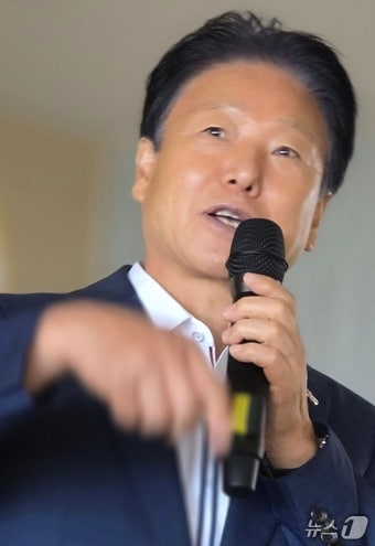 이병환 성주군수가 1일 민선 8기 3주년 기자회견을 열고 성과를 설명했다.2025.7.1.뉴스1 ⓒ News1 정우용 기자