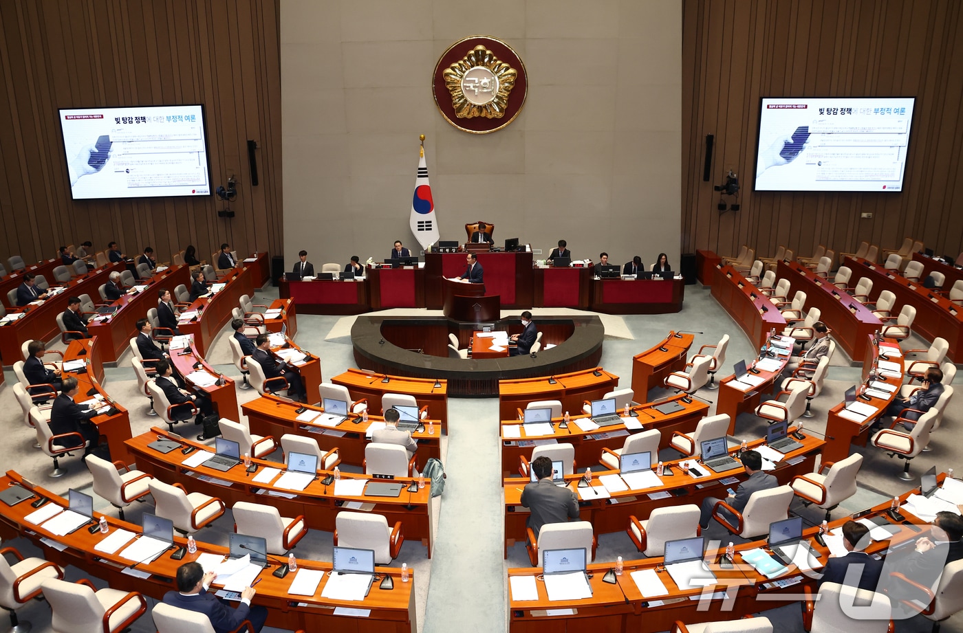 1일 오전 서울 여의도 국회에서 열린 제426회국회&#40;임시회&#41; 예산결산특별위원회 제2차 전체회의가 열리고 있다. 2025.7.1/뉴스1 ⓒ News1 김민지 기자