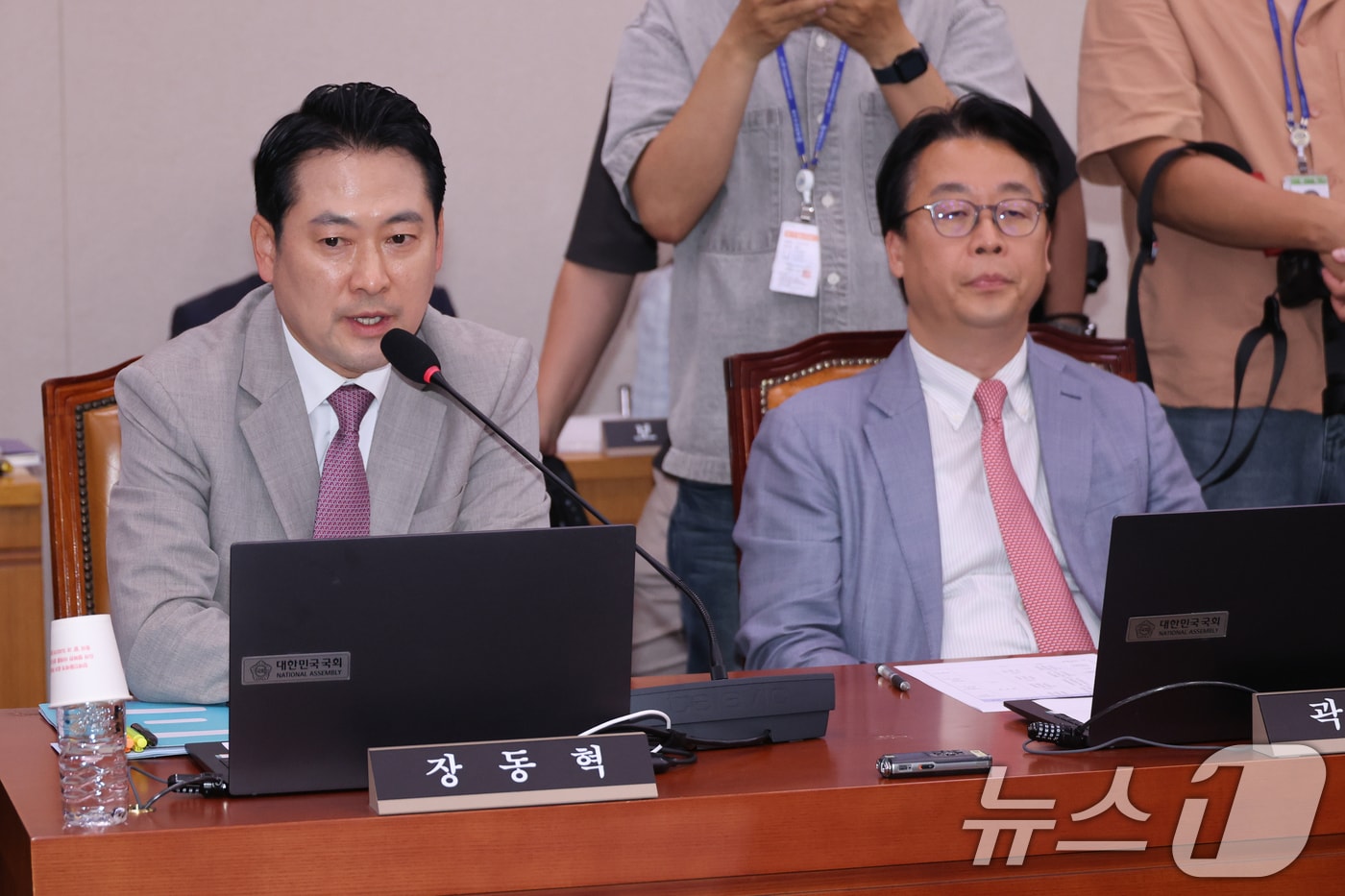 장동혁 국민의힘 간사가 1일 서울 여의도 국회에서 열린 제426회국회(임시회) 법제사법위원회 제1차 전체회의에서 인사말을 하고 있다. 2025.7.1/뉴스1 ⓒ News1 안은나 기자