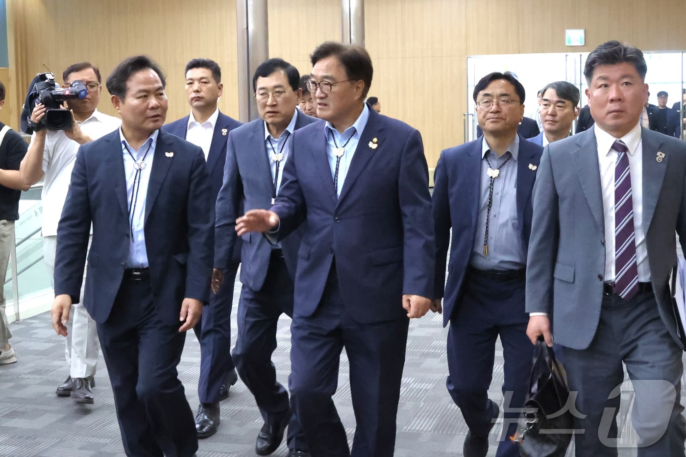 우원식 국회의장이 1일 2025년 아시아태평양경제협력체(APEC) 정상회의 개최지인 경주를 찾아 준비 상황을 점검하고 주요 인프라 조성 현장을 둘러봤다. ⓒ News1 김대벽기자