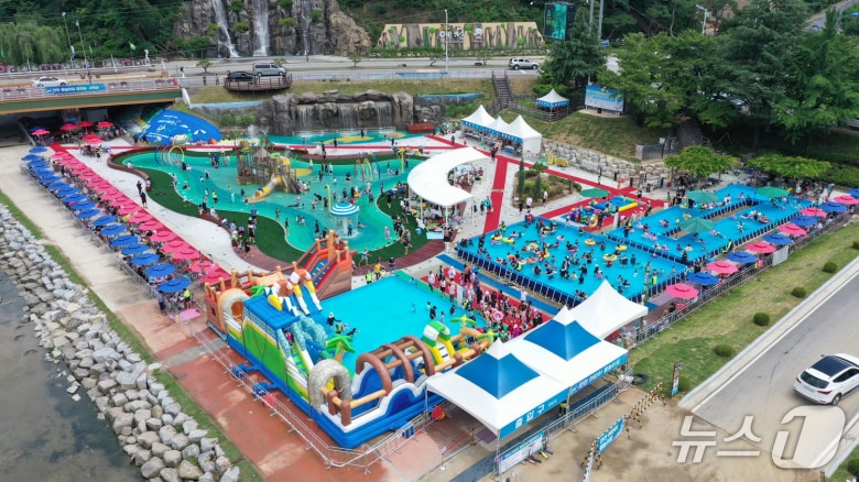 예천 한천 물놀이장 전경(예천군 제공. 재판매 및 DB 금지)2025.7.10/뉴스1