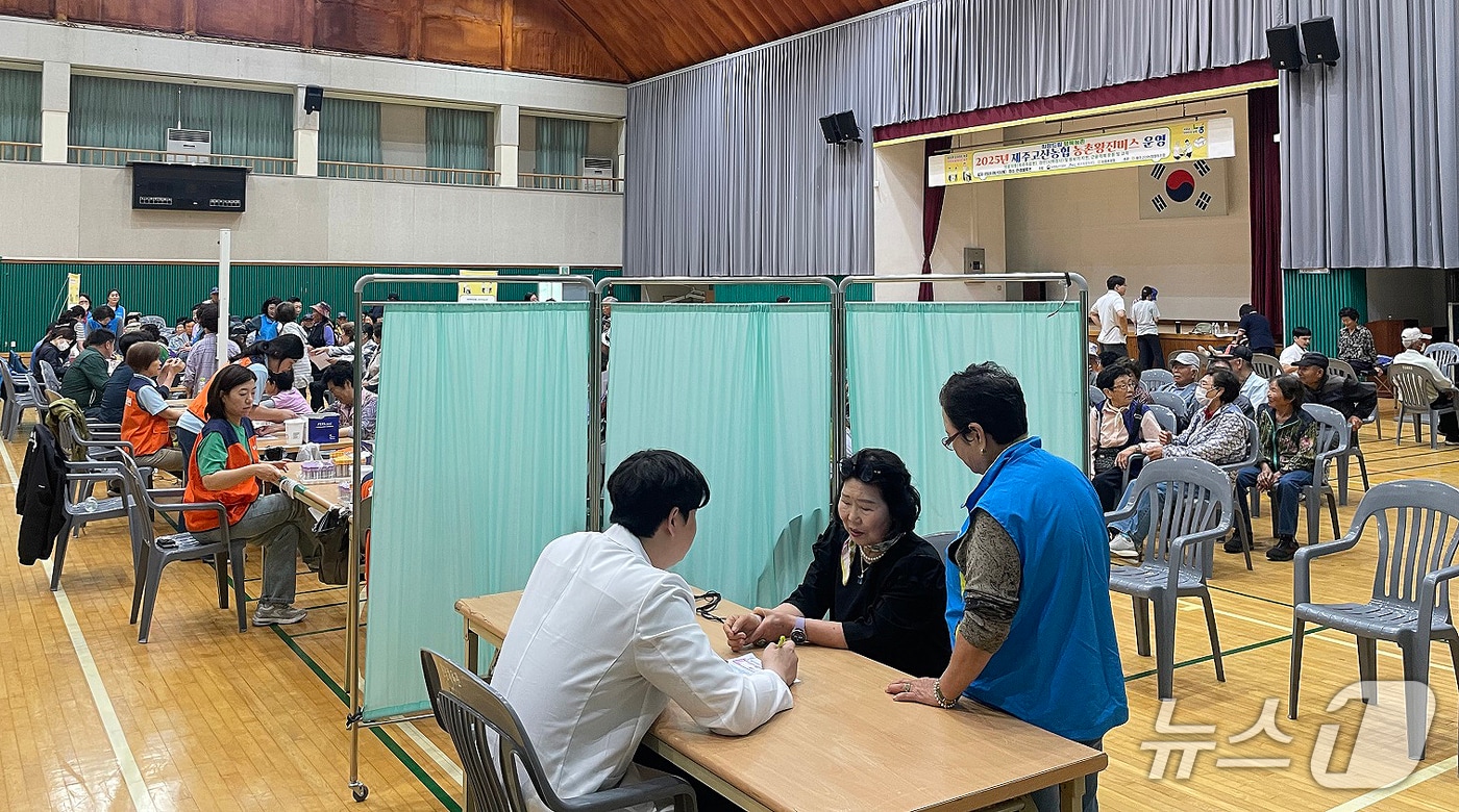 농촌 왕진버스 운영 현장.(농협중앙회 제주본부 제공, 재판매 및 DB 금지)