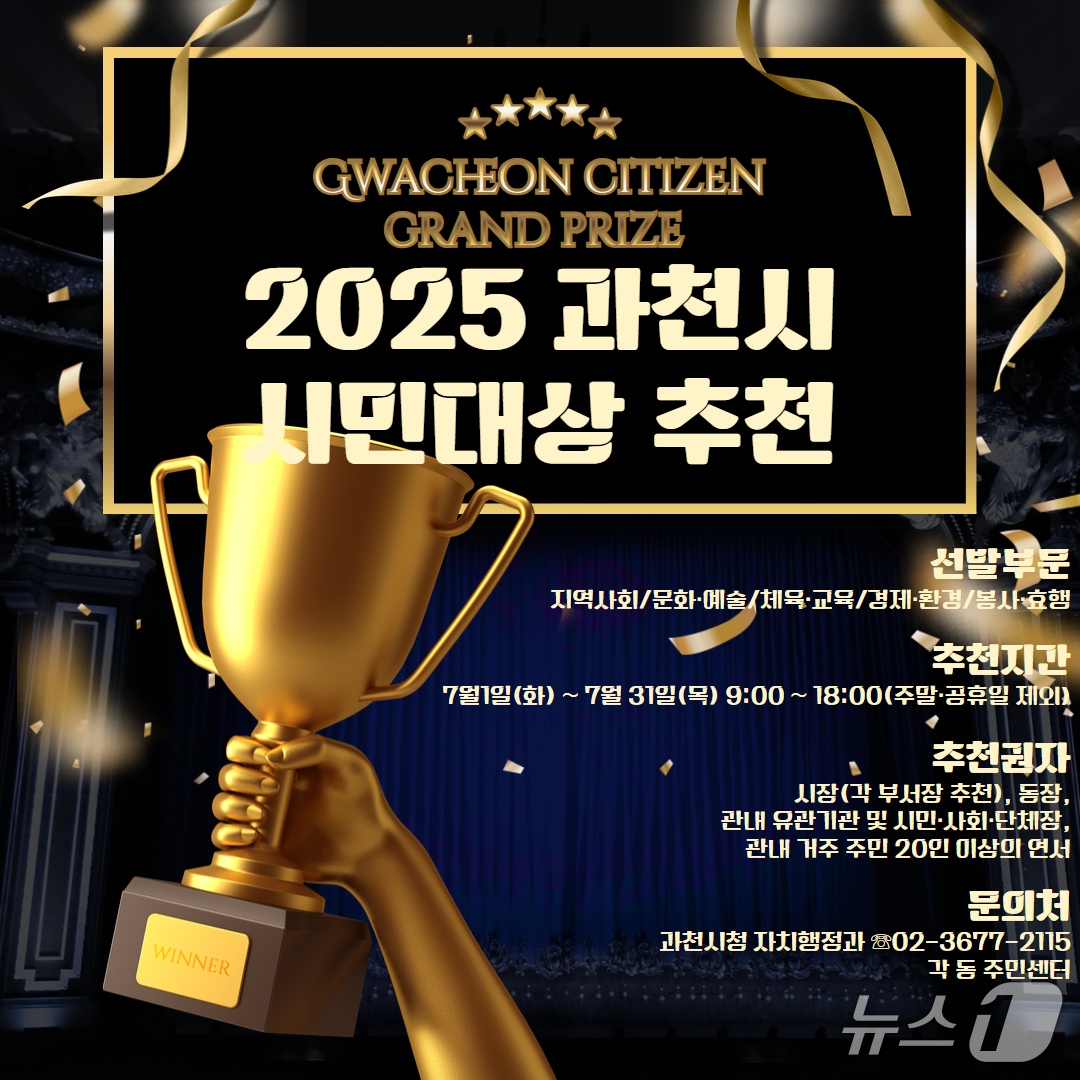 시민대상 홍보 포스터.(과천시 제공)