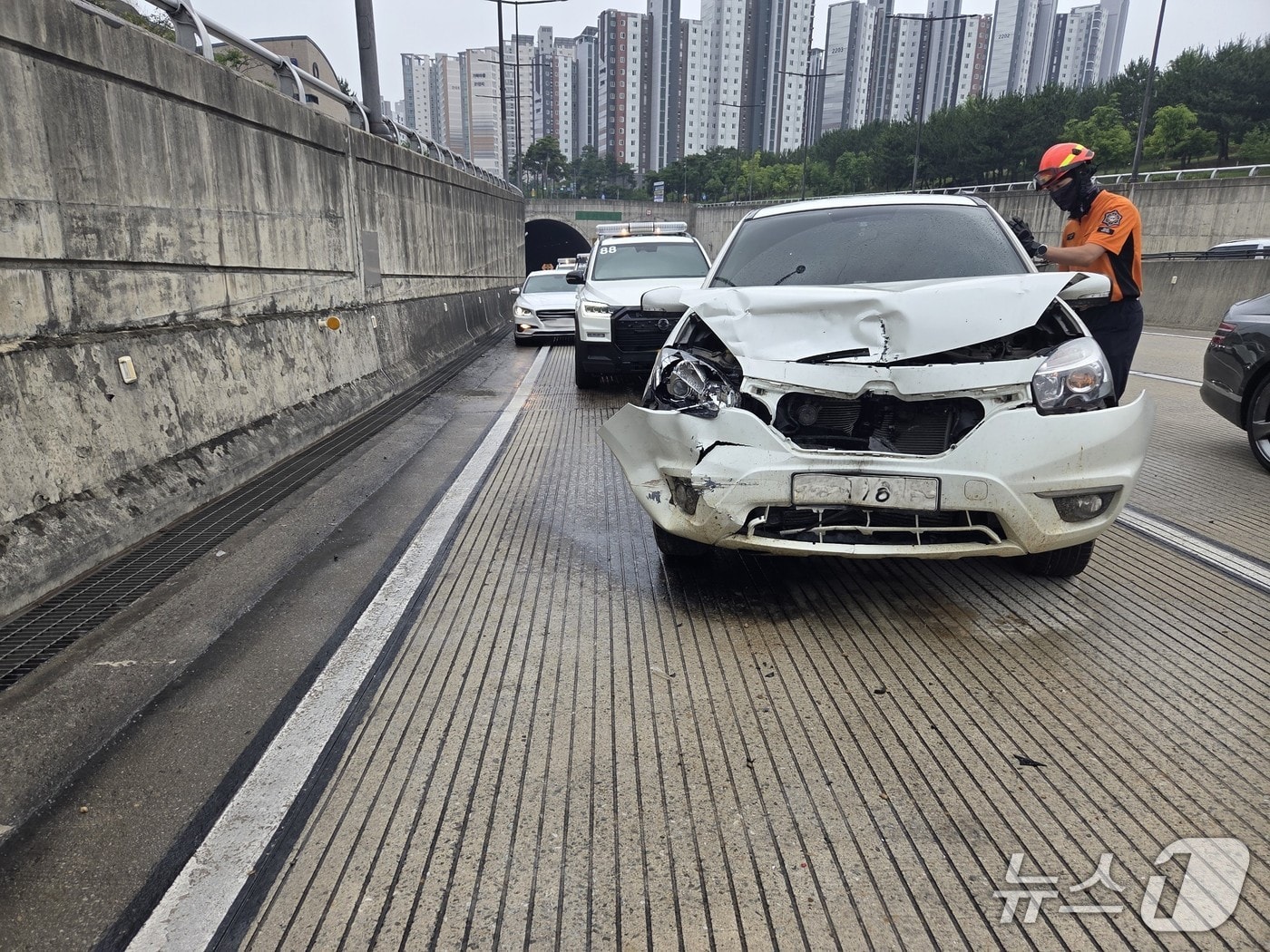 세종시에서 발생한 3중 추돌사고.(세종소방본부 제공. 재판매 및 DB금지)/뉴스1 