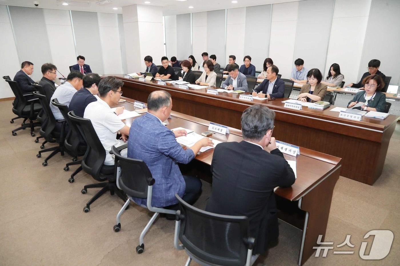 육동한 춘천시장, 역점과제 실무상황 점검회의.(춘천시 제공, 재판매 및 DB금지)