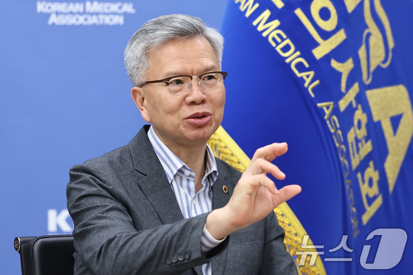 김택우 대한의사협회 회장. 2025.7.15/뉴스1 ⓒ News1 민경석 기자