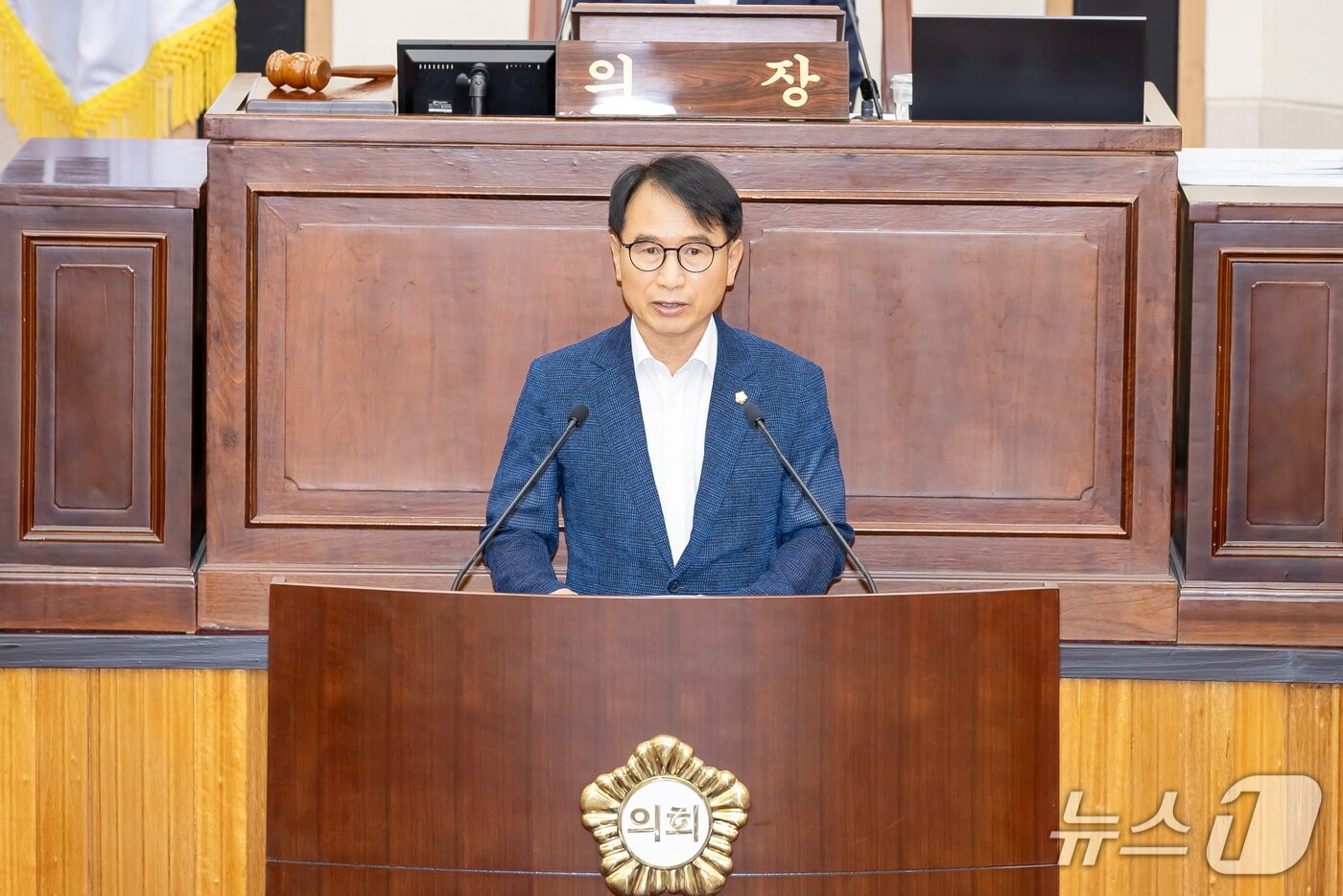 5분 발언하는 이상호 구미시의원/뉴스1