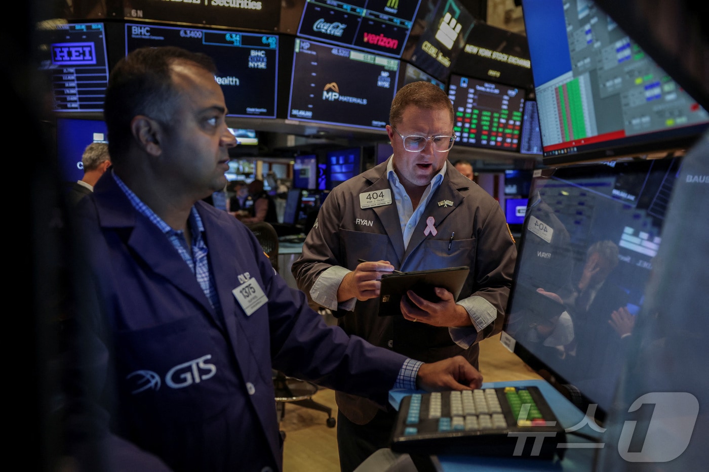 미증시 트레이더들. ⓒ 로이터=뉴스1