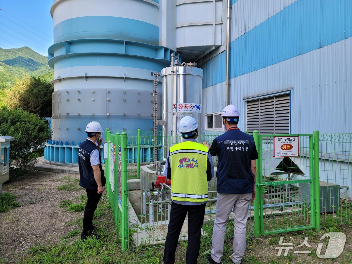 강원특별자치도 소방본부,  무허가 위험물·소방시설법 위반 집중 단속.(도소방본부 제공, 재판매 및 DB금지)