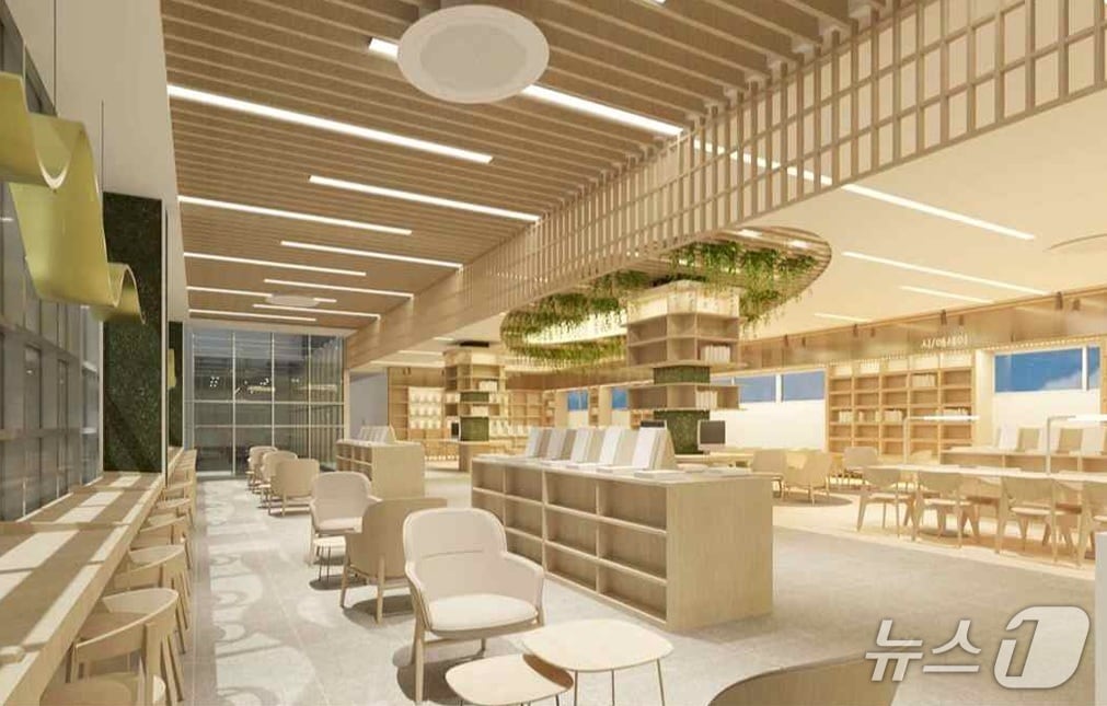 울주선바위도서관 시설개선공사 조감도. (울주군 제공. 재판매 및 DB 금지) /뉴스1