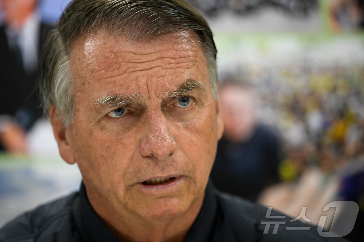 자이르 보우소나루 전 브라질 대통령이 7월 18일&#40;현지시간&#41; 브라질 브라질리아에서 로이터 통신과 인터뷰하고 있다. 2025.7.18 ⓒ 로이터=뉴스1 ⓒ News1 김경민 기자