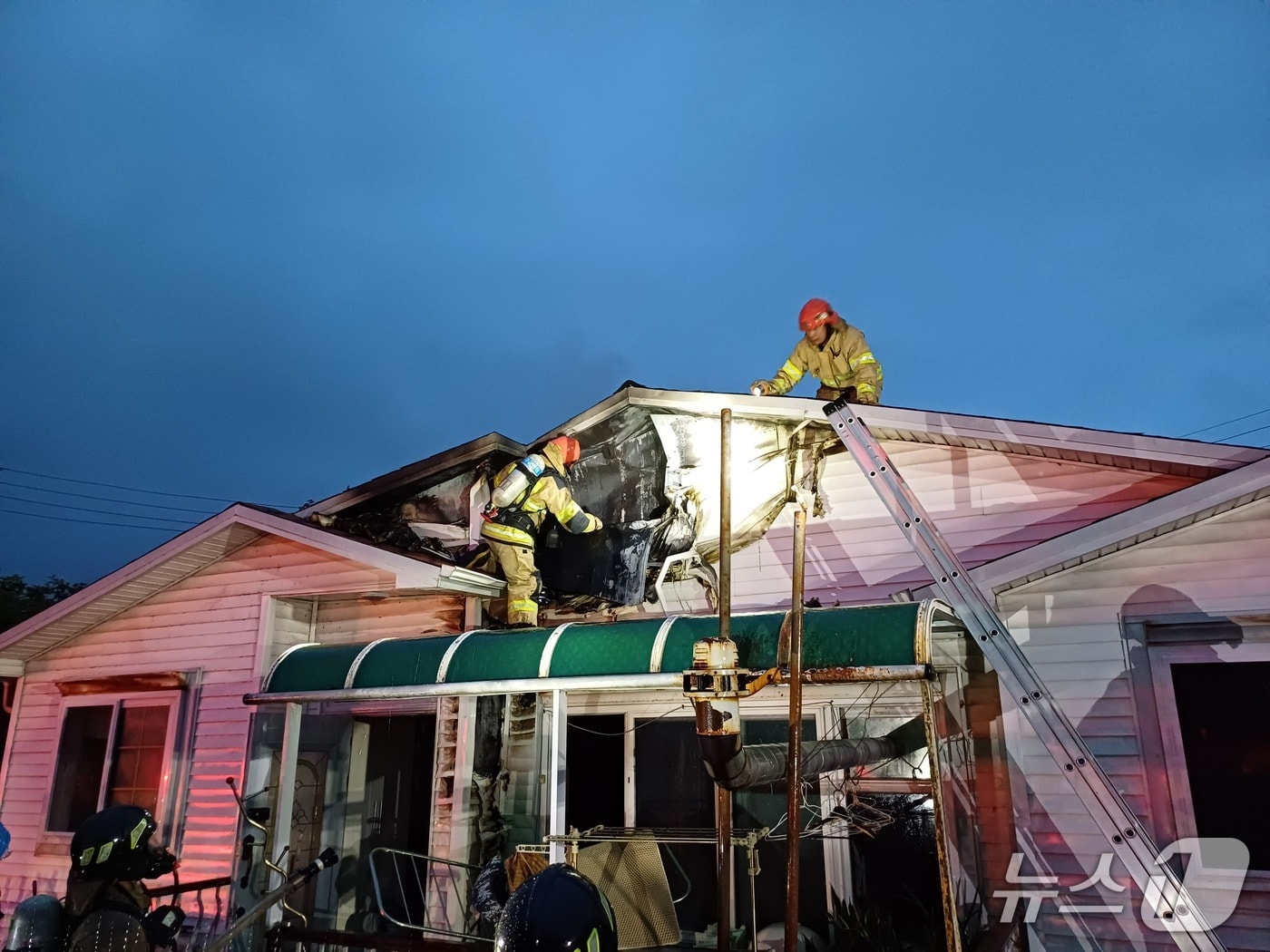 서천 종천면 단독주택 화재 현장. (서천소방서 제공, 재판매 및 DB금지) / 뉴스1