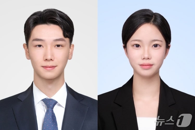 한국은행에 합격한 원주금융회계고 박동원, 이지나 학생.(원주금융회계고 제공, 재판매 및 DB금지)