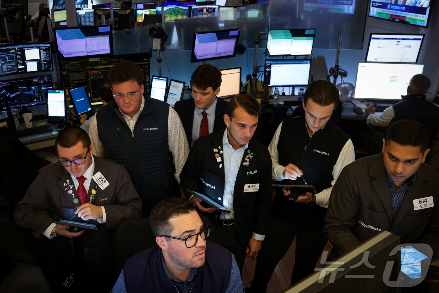 미증시 트레이더들. ⓒ 로이터=뉴스1