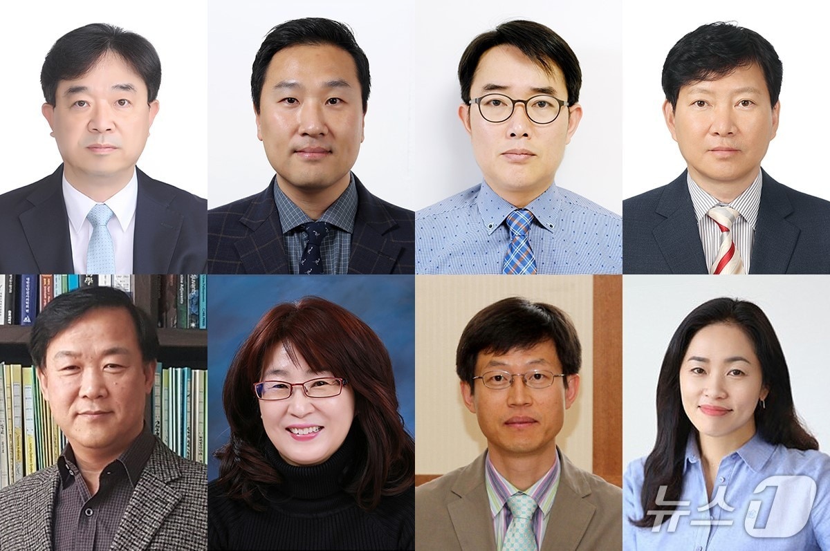 경북대는 23일 국내 과학기술 분야에서 권위를 인정 받는 '제35회 과학기술우수논문상'에서 교수 8명이 수상했다고 밝혔다. 사진 위 왼쪽부터 김경민·이승열·최정해·김진규 교수. 사진 아래 왼쪽부터 박최규·김희숙·박권무·엄정희 교수. (경북대 제공. 재판매 및 DB 금지)/뉴스1
