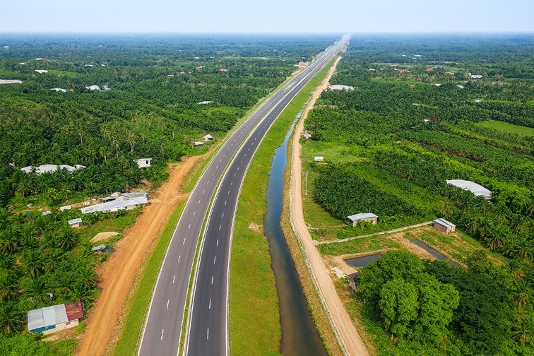 베트남 '미안~까오랑 도로 건설사업' 조감도. /동부건설 제공