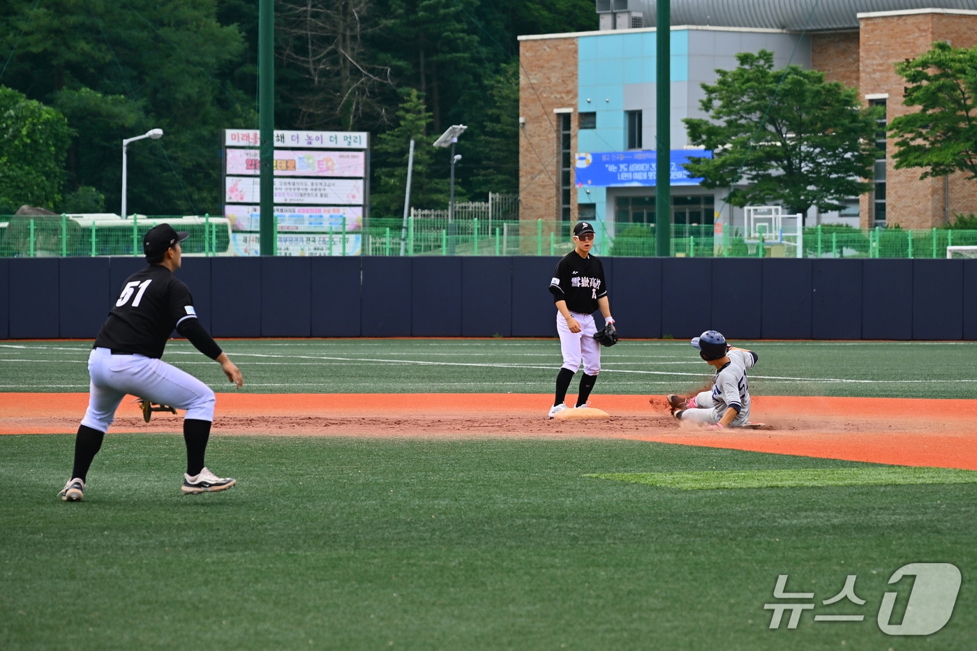 전국 우수 고등 대학 하계리그 참여 중인 설악고등학교 경기 모습.(속초시 제공, 재판매 및 DB 금지) 2025.7.23/뉴스1