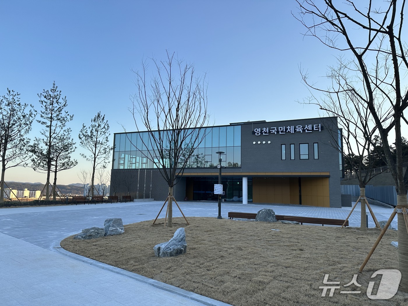 오는 8월1일 개관하는 영천시 국민체육센터 전경./뉴스1