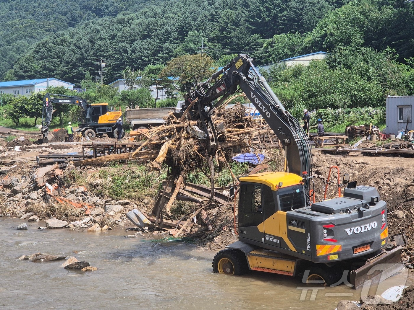 지난달 23일 경기 포천시 내촌면의 호우 피해 상황.2025.7.23/뉴스1 ⓒ News1 양희문 기자
