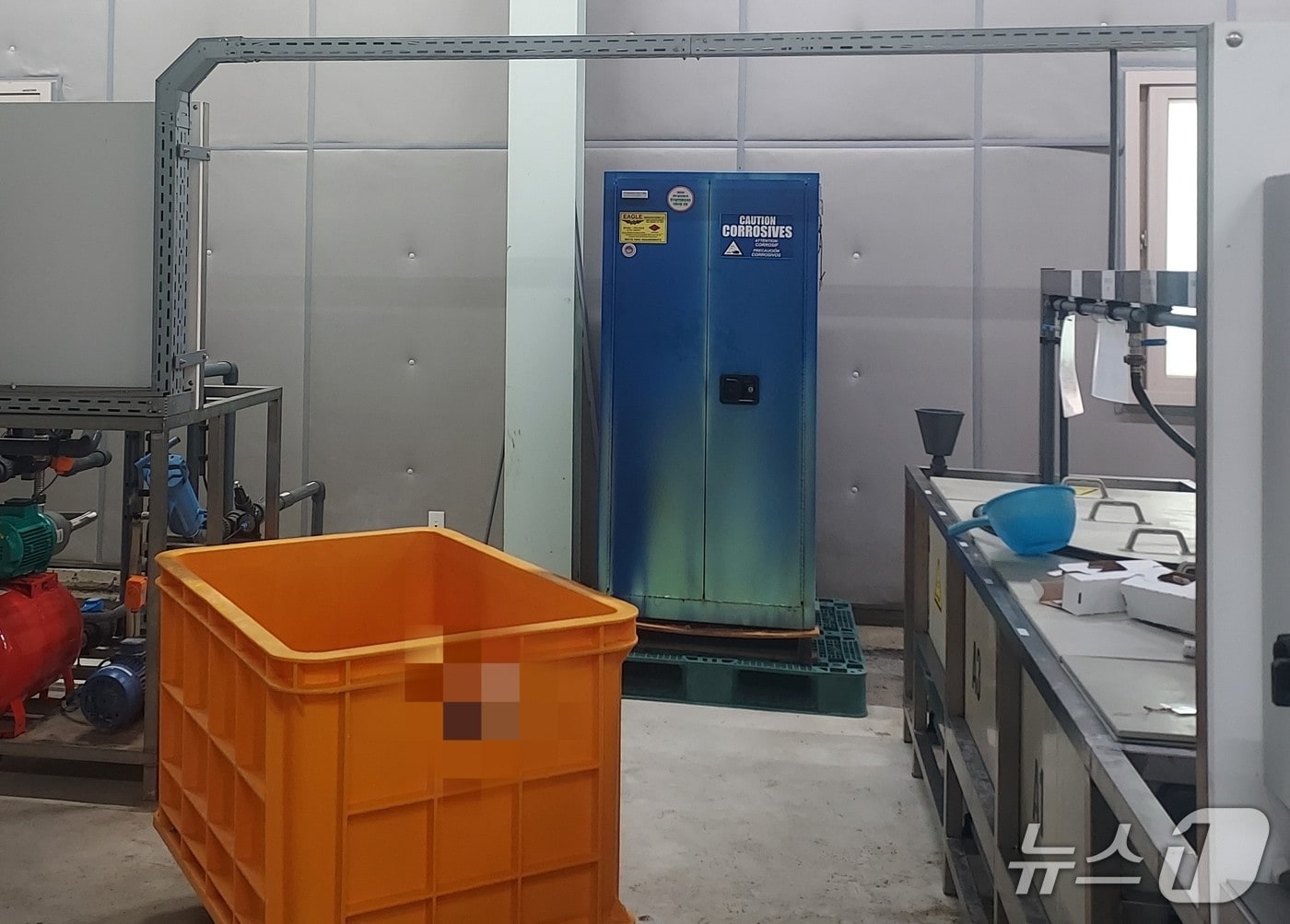 한국농수산대 질산 누출 사고 현장.(전북소방본부 제공. 재판매 및 DB금지)