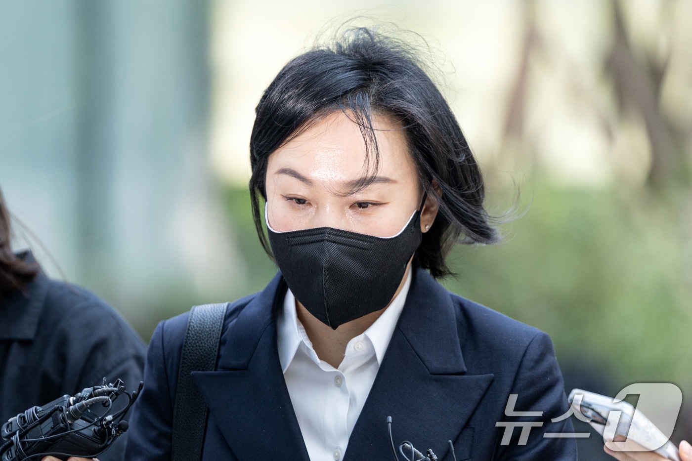 김건희 여사의 '문고리 3인방 중 한 명으로 지목된 유경옥 전 행정관. 2025.7.25 ⓒ 뉴스1 이승배 기자