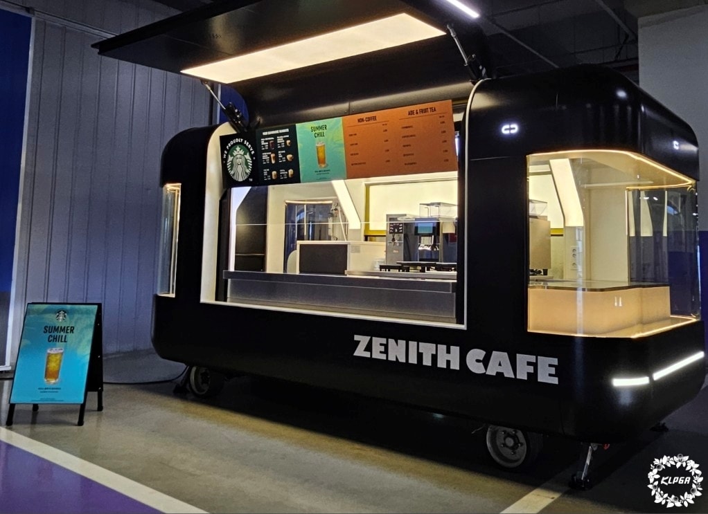 KLPGA 투어에 스타벅스 트레일러 부스가 설치될 예정이다. (KLPGA 제공)