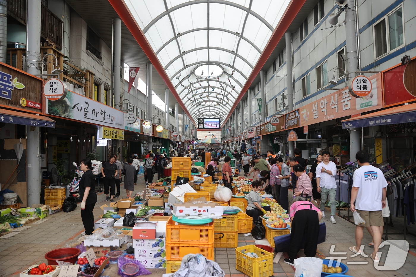 양양전통시장 전경.(양양군 제공, 재판매 및 DB 금지) 2025.7.25/뉴스1