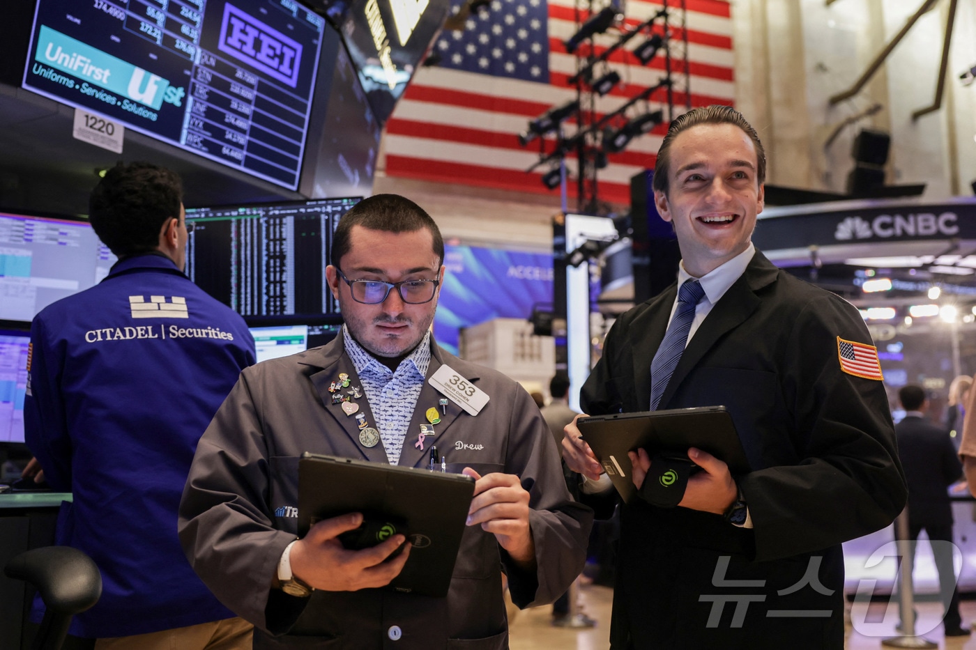 미증시 트레이더들. ⓒ 로이터=뉴스1