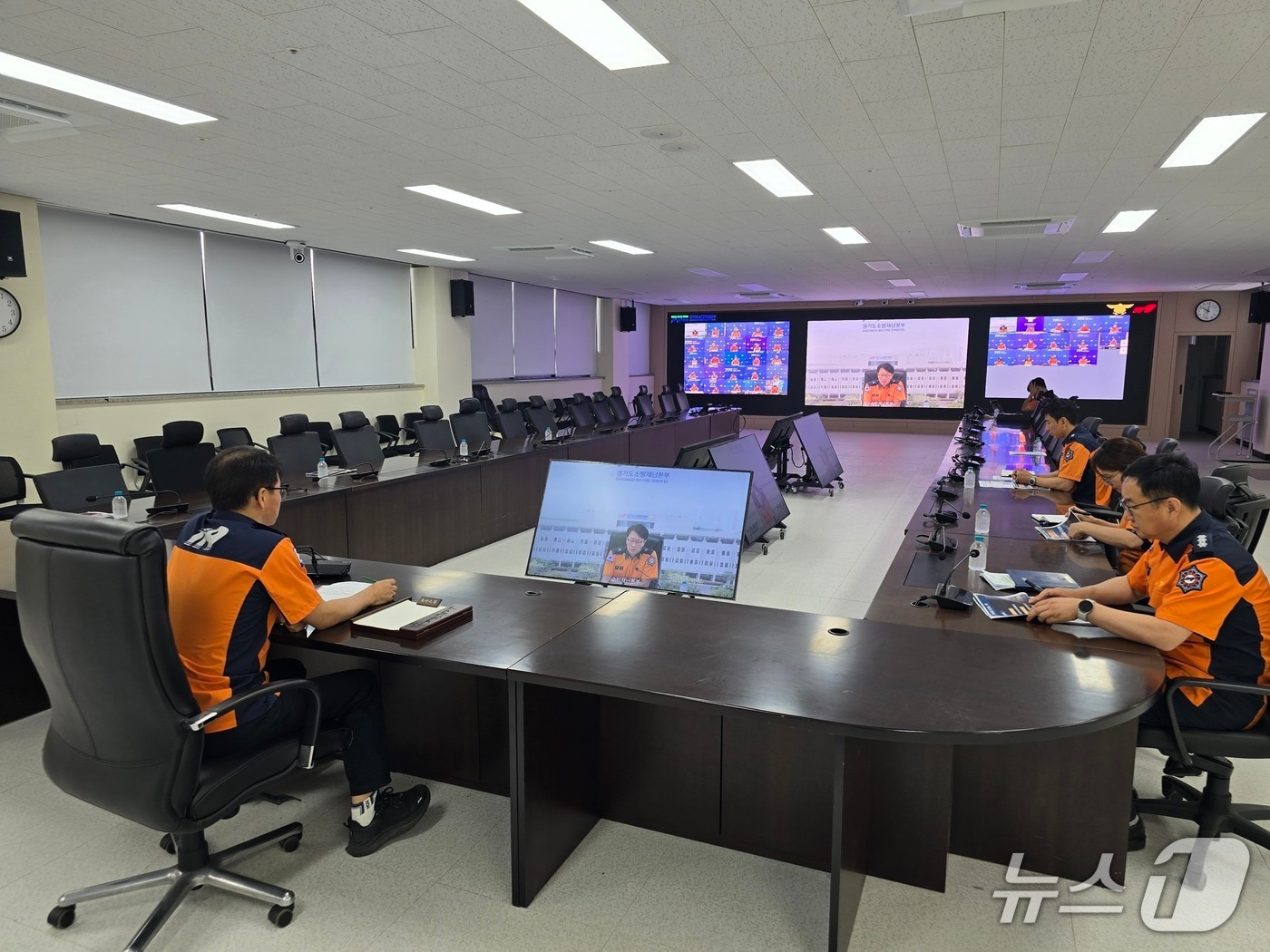 경기도소방재난본부 재난대응전술 점검 회의. &#40;경기도소방재난본부 제공. 재판매 및 DB 금지&#41; 2025.7.29/뉴스1