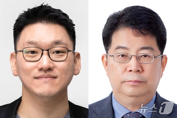 박성현 광주시 AI총괄정책자문관(왼쪽)과 나명환 빅데이터총괄정책자문관.(광주시 제공. 재판매 및 DB 금지)