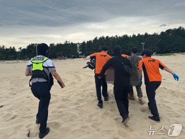 3일 강원 양양 현남면 남애리 익수사고 현장.(강릉해경 제공, 재판매 및 DB 금지) 2025.7.3/뉴스1