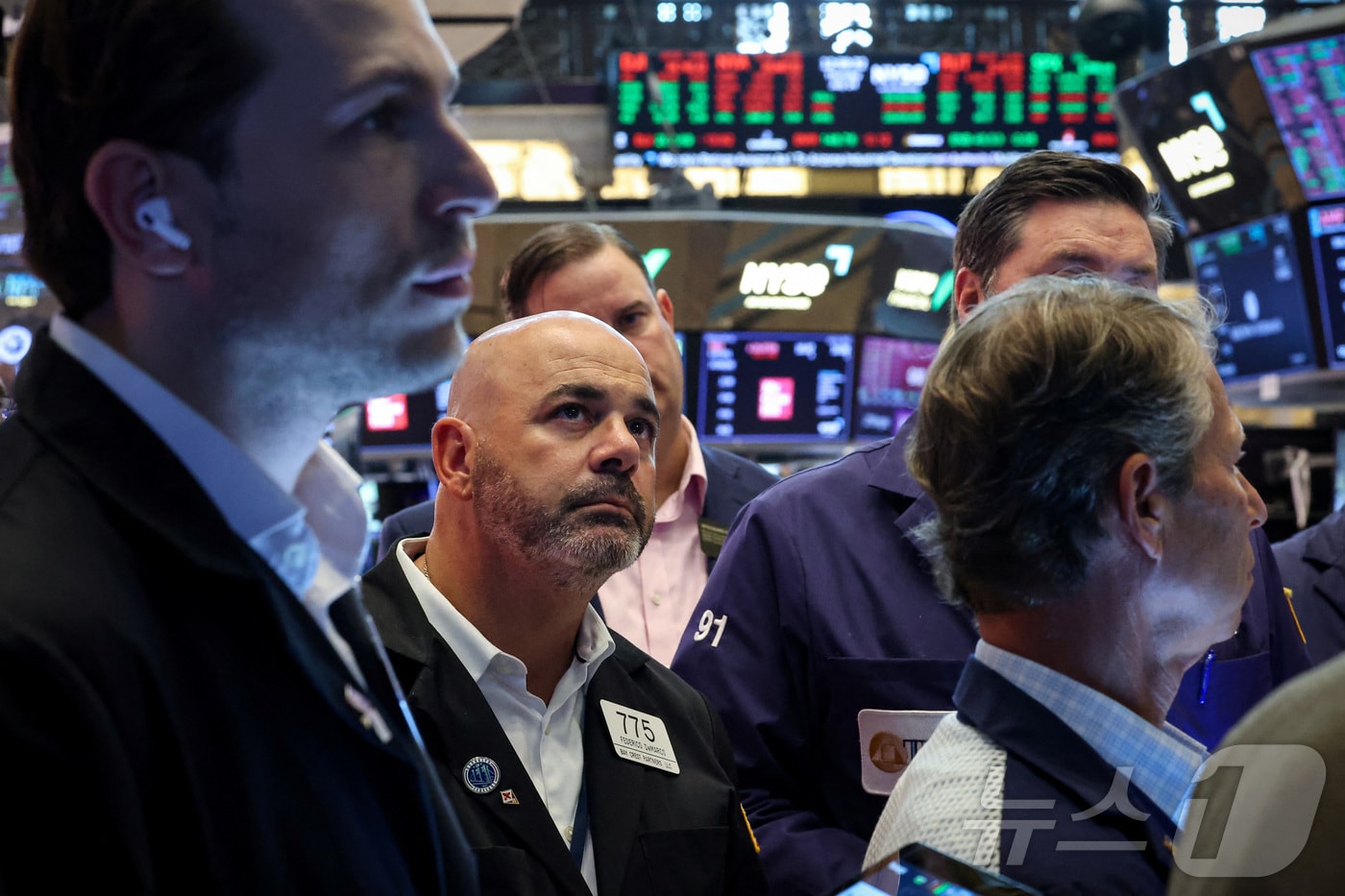 미증시 트레이더들.  ⓒ 로이터=뉴스1