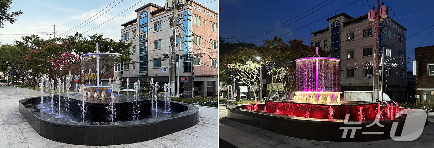 대구 동구 동촌로 가로공원에 설치된 폭염저감시설. (대구 동구 제공. 재판매 및 DB금지)