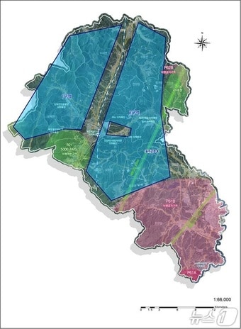 울주군 드론특구 지정구역 위치도. &#40;울주군 제공. 재판매 및 DB 금지&#41; /뉴스1