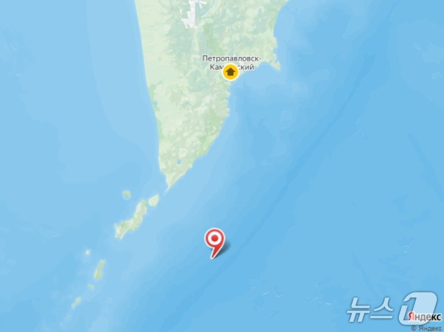 러시아 캄차카반도 인근에서 30일 규모 6.4의 지진이 또 발생했다. (출처=페트로파블롭스크캄차츠키 지진 보고서 텔레그램) 2025.7.30./뉴스1