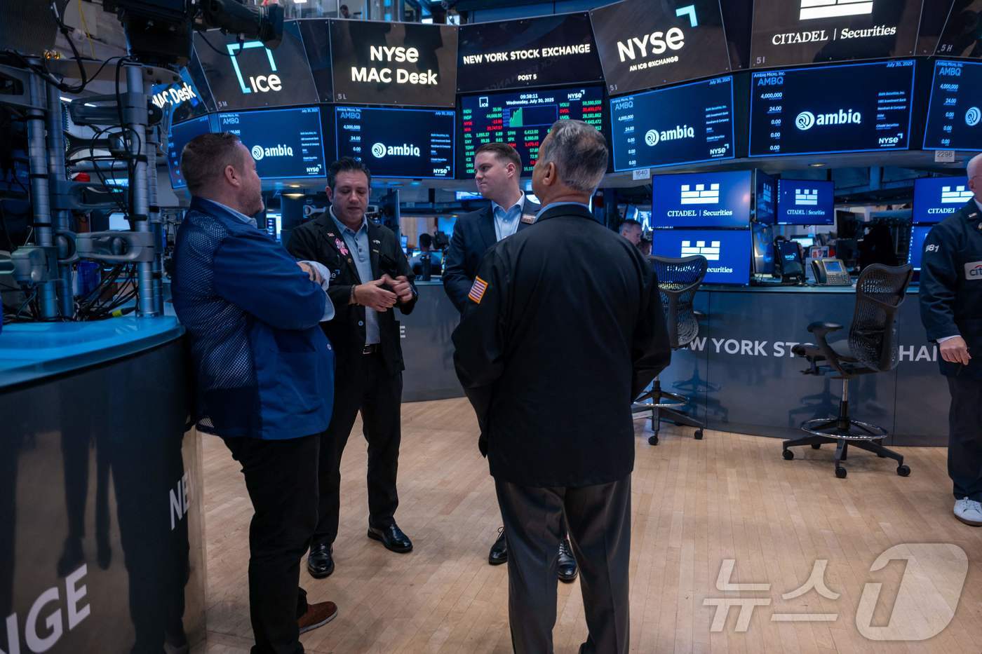 미증시 트레이더들. ⓒ AFP=뉴스1