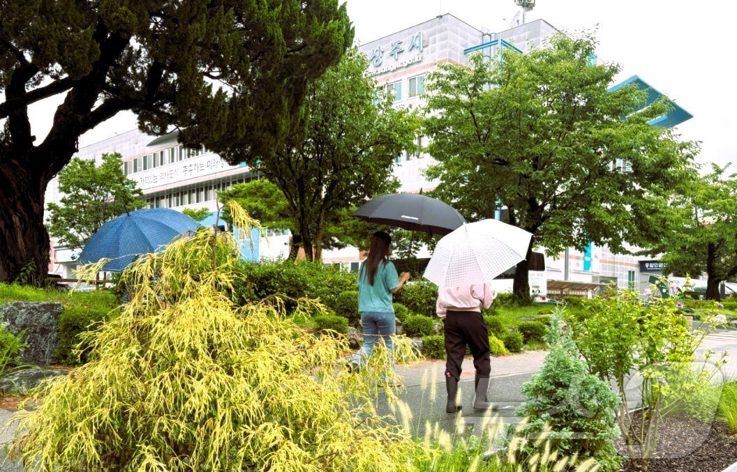 상주시 빗물 정원 모습.(상주시 제공, 재판매 및 DB 금지)ⓒ News1 김대벽기자