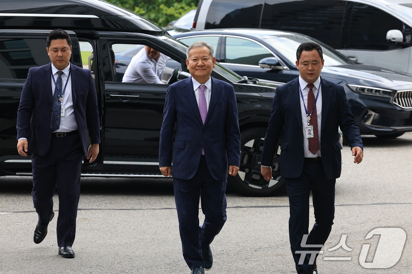 구속 전 피의자 심문(영장실질심사)을 앞둔 이상민 전 행정안전부 장관이 31일 오후 내란특검이 위치한 서울 서초동 서울고등검찰청으로 출석하고 있다. 2025.7.31/뉴스1 ⓒ News1 박정호 기자