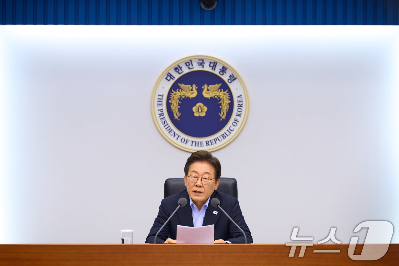 이재명 대통령이 31일 서울 용산 대통령실 청사에서 열린 제6차 수석·보좌관 회의에서 발언을 하고 있다. &#40;대통령실 제공. 재판매 및 DB금지&#41; 2025.7.31/뉴스1 ⓒ News1 이재명 기자