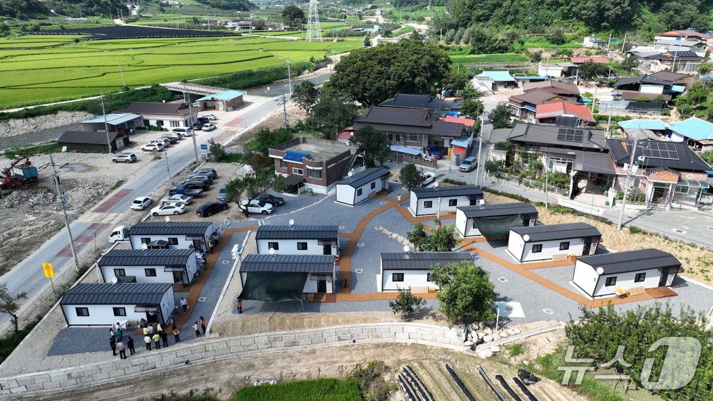 예천군 감천면 벌방리 이재민 임시주택 전경(예천군 제공. 재판매 및 DB 금지)2025.7.4/뉴스1