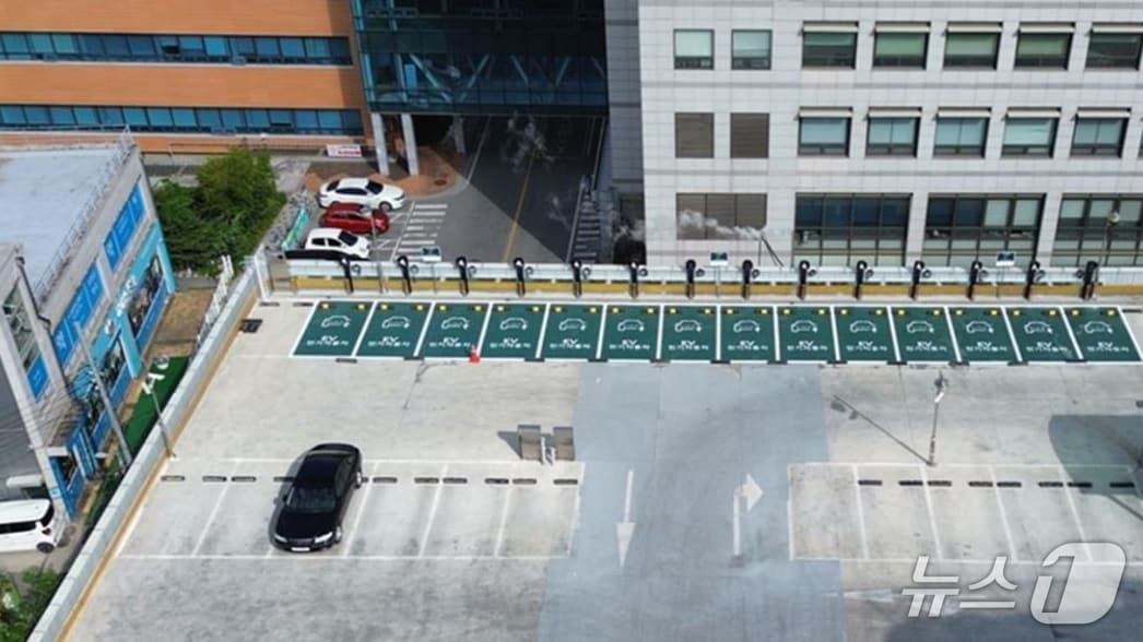 강원대병원, ESG경영 실천 위한 친환경 전기차 충전소 설치 및 운영.(강원대병원 제공, 재판매 및 DB금지)