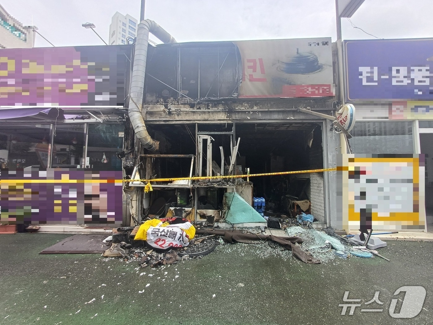  논산 취암동 음식점 화재. (논산소방서 제공, 재판매 및 DB금지) / 뉴스1