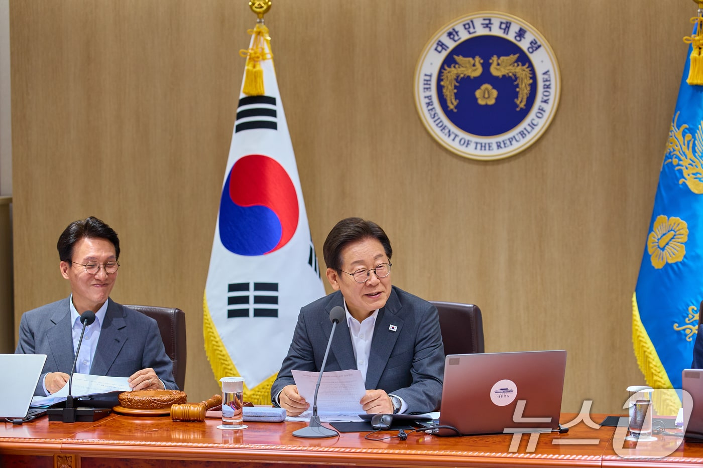 이재명 대통령이 8일 서울 용산 대통령실 청사에서 열린 국무회의에서 발언하고 있다. (대통령실 제공. 재판매 및 DB 금지) 2025.7.8/뉴스1 ⓒ News1 허경 기자