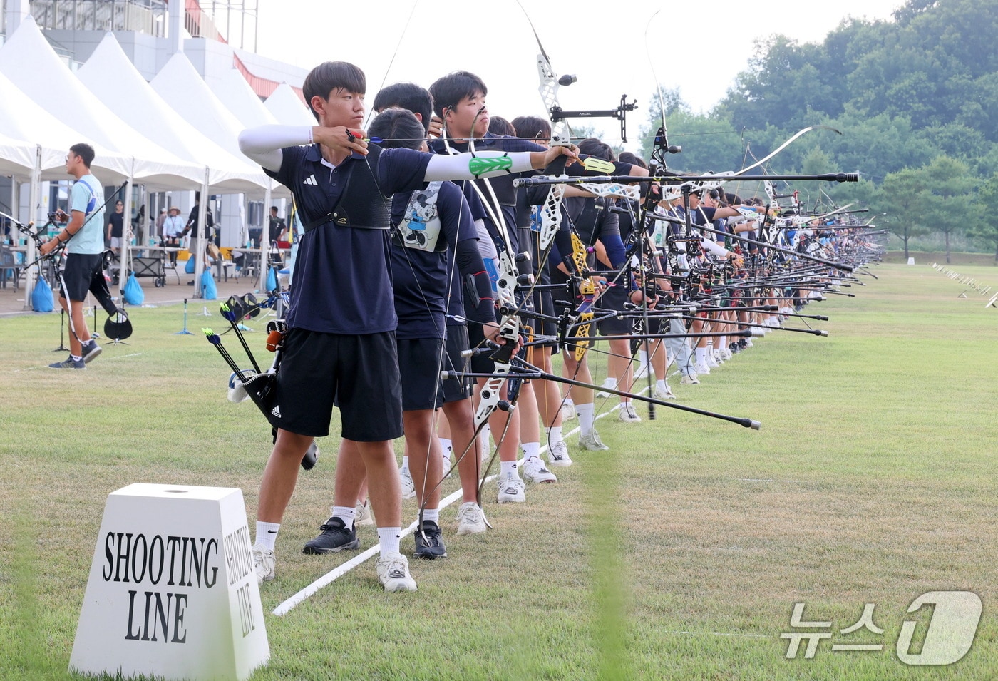 8일 화랑기 제46회 전국 시도 대항 양궁대회가 전북 임실군 국제양궁장에서 열리고 있다.(임실군제공. 재판매 및 DB금지)2025.7.8/뉴스1